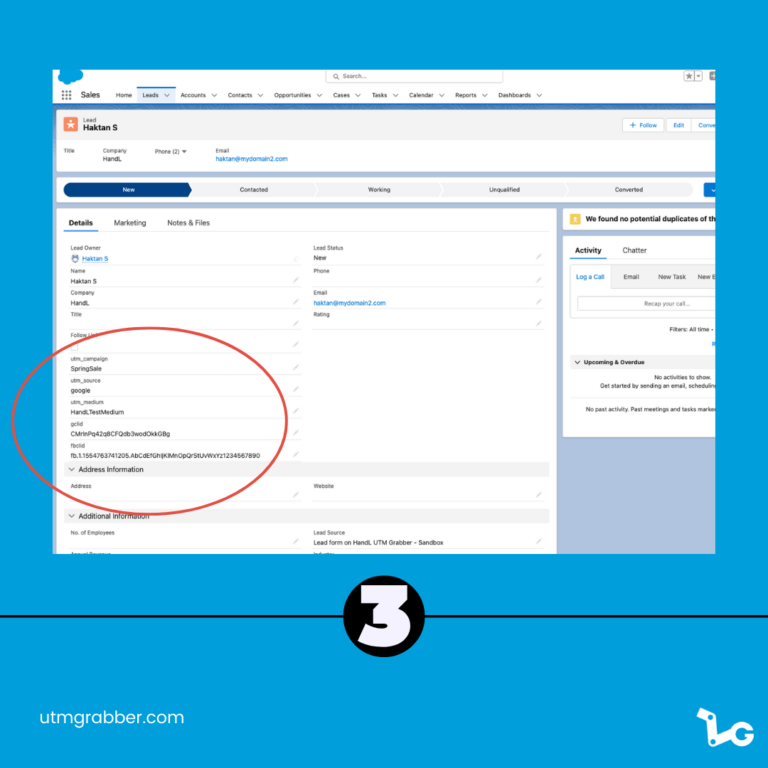 UTM Tracking in Brilliant Web-to-Lead for Salesforce